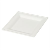 8 inch Bagasse Square Plate