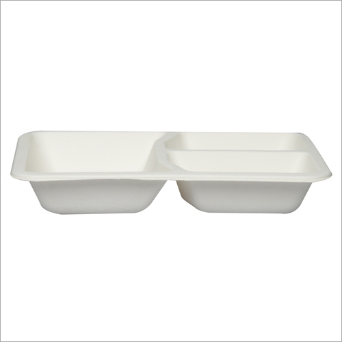 3 Compartment Bagasse Plate