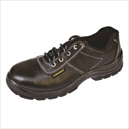 Double Density PU Safety Shoes - Genuine Leather Upper 1.8-2.0 mm, Hi-Viz Anti Skid Features, Available Size 4-12