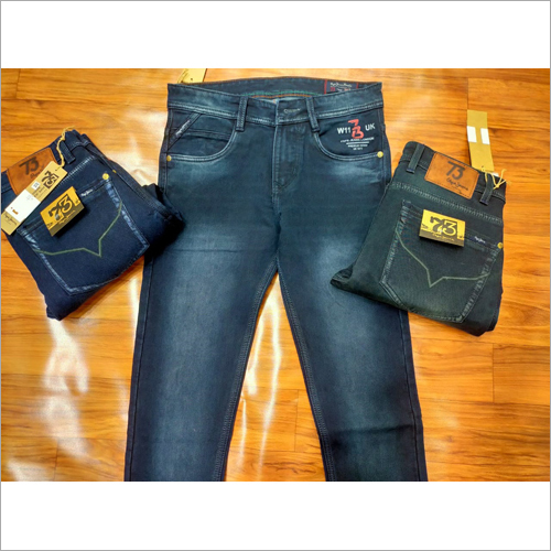 Washable Mens Plain Denim Jeans