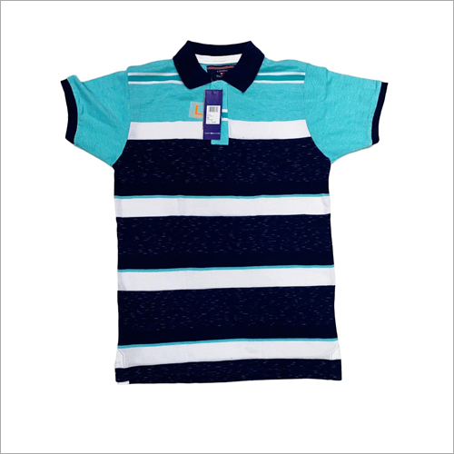 Men's Striped Cotton Polo T-Shirt - Available in Multiple Sizes L, M, XL, XXL | Stylish and Versatile for Casual Wear