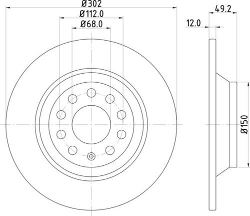 Audi Rear Brake Disc