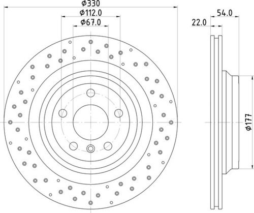 Merc Front Brake Disc