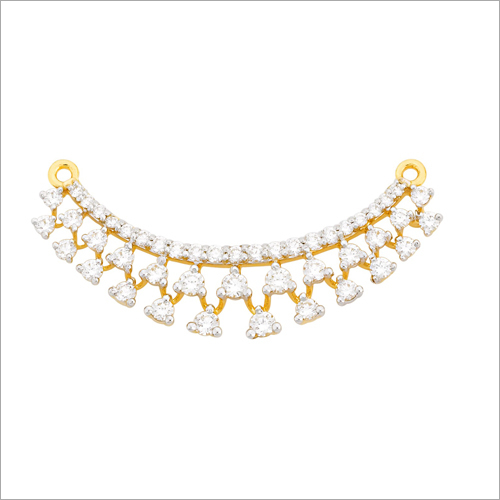 Ladies Gold Diamond Necklace Diamond Clarity: Si1