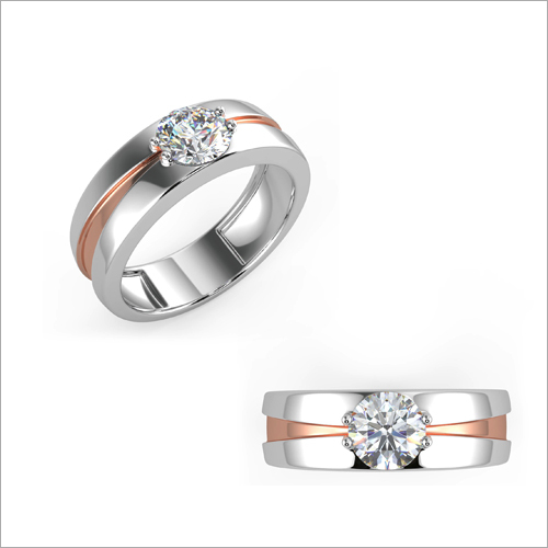 Ladies Solitarire Diamond Fancy Ring