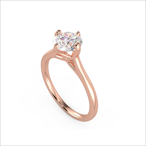 Ladies Single Diamond Studded Fancy Ring Diamond Clarity: Si1