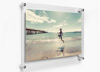 Rasper Acrylic Sandwich Frame, Acrylic Sandwich Sheet Board For Ads Poster Display (10x14 Inches) With 4 Studs For Wall Fixture - Design: Innovative