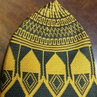 Barkati Topi - Cotton Blend, One Size | Gold Color, Durable Material, Handcrafted Design, Traditional Pattern, Warm Comfort For Religious Wear