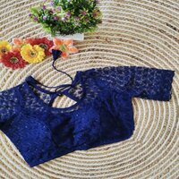Designer Sleeveless Blouse - Fabric Shifly Work, Size 34 To 40 Inches, 8 Color Designs, Party Wear, Back Open, Short Sleeves, Best Quality
