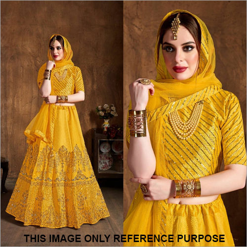 Yellow Ladies Designer Lehenga