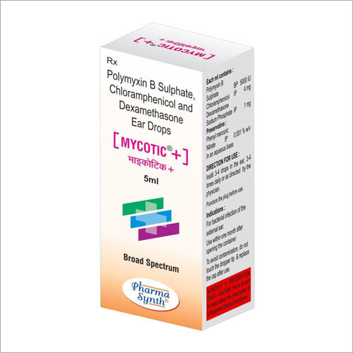 Polymyxin B Sulphate, Chloramphenicol And Dexamethasone Ear Drops