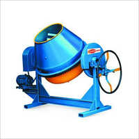Stand Type Concrete Mixer - Mild Steel, 5 Cft Mixed Capacity, 7 Cft Unmixed Capacity, Blue Red Color, 3 Hp Motor, 18/20 Rpm Drum Speed, Warranty Included - Ideal For Efficient Tile And Block Production