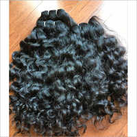 Ladies Black Curly Hair