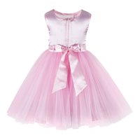 Baby PInk Knee Length Party  Frock
