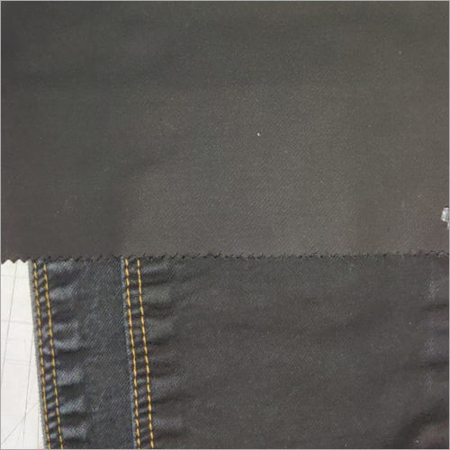 Black Dobby Knitted Denim Fabric