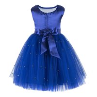 Embellished Blue Knee Length Party  Dress