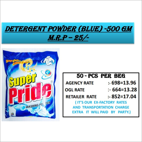 500 GM Bluee Detergent Powder