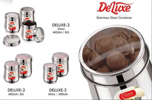 STAINLESS Steel  DELUXE Sugar Canister