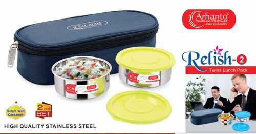 Relish 2 Stainless Steel lunch Box