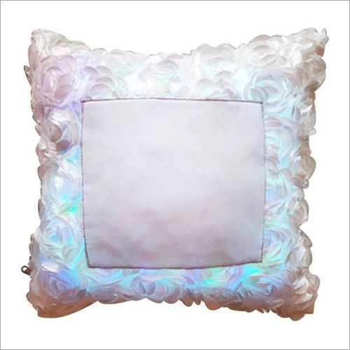 Sublimation Rose Fur LED Switch Cushion