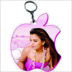 Indian Apple Logo Sublimation Polymer Keychain