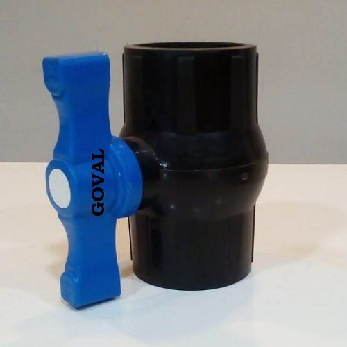 PP Solid Ball Valve Black