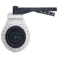 Pp Flanged Butterfly Valve