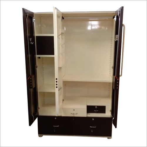 3 Door Steel Almirah with Drawer