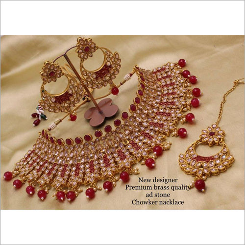 Bridal kundan hot sale choker necklace