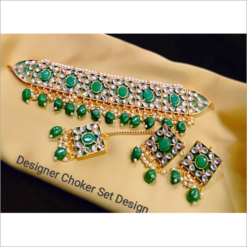 Designer Kundan Choker Necklace Set