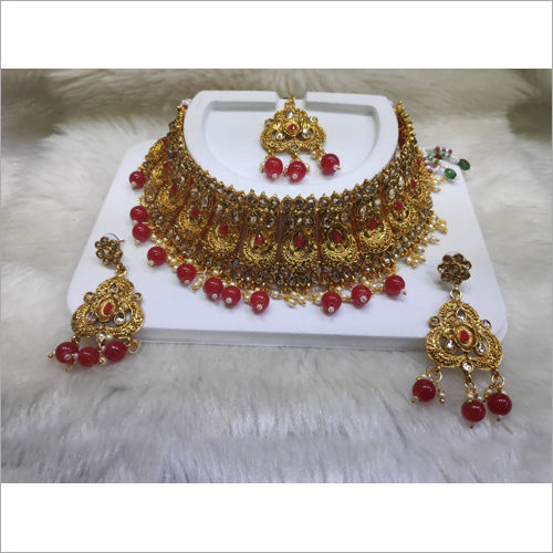 Designer Kundan Choker Necklace Set