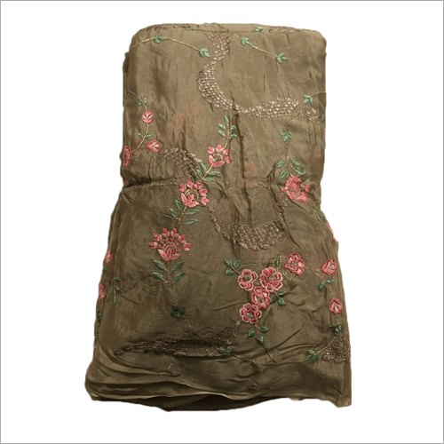 Embroidered Chinon Fabric