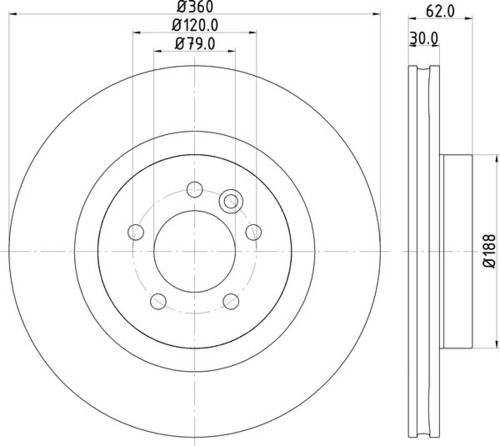 Landrover Front Brake Disc