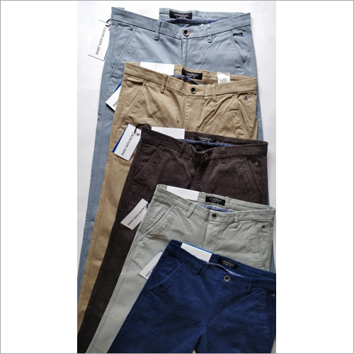 Branded Mens Plain Trousers