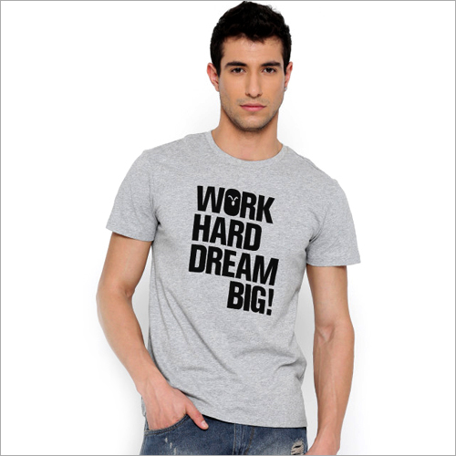 Mens Cotton Round Neck T-Shirt