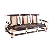 3 Seater Bamboo Sofa - Color: Brown