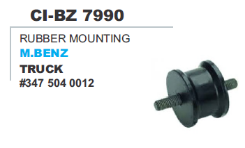 Rubber Mounting M Benz Truck - Rubber Metal, Precise Fit | Shock Absorption, Vibration Dampening, Noise Reduction, Durable, Easy Installation