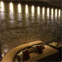 Beige Travertine Wall Carving