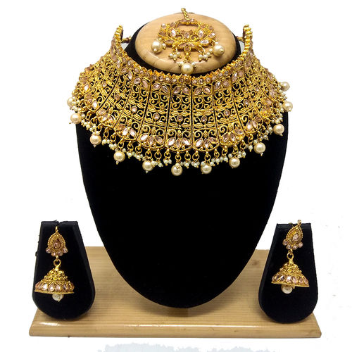 Imitation Jewellery Kundan Choker Necklace Set