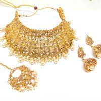 Imitation Jewellery Kundan Choker Necklace Set