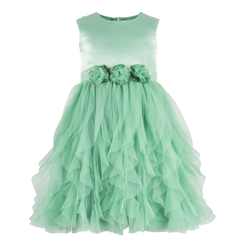 Kids Sea Green waterfall dress