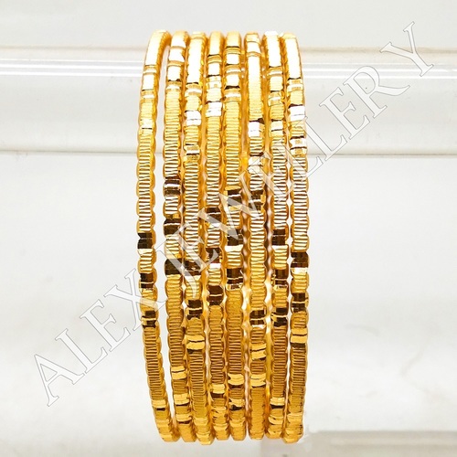 Artificial Jewellery Gold Plated Shagun Bangle