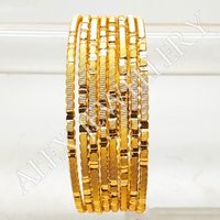 Artificial Jewellery Gold Plated Shagun Bangle