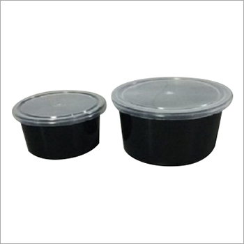 Black Disposable Plastic Food Container