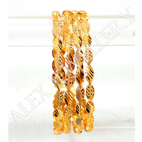 Immitation Jewellery Gold Plated Shagun Bangle