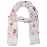 Cotton Floral Printed Scarf