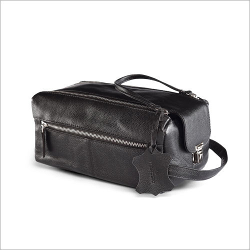 Premium Leather Toiletry Bag