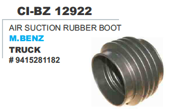Air Suction Rubber Boot M Benz Truck - Rubber 50-150mm Length, Black | Air Sealing, Durable, Noise Reduction
