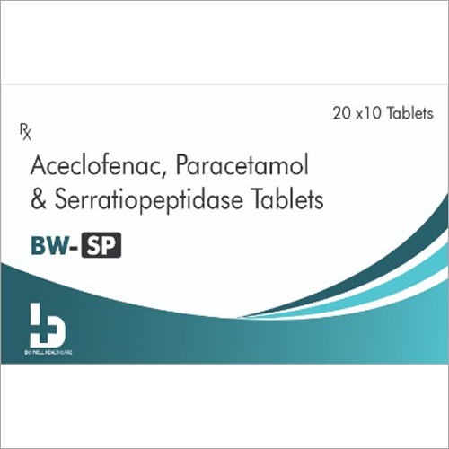 Aceclofenac - Paracetamol And Serratiopeptidase Tablets