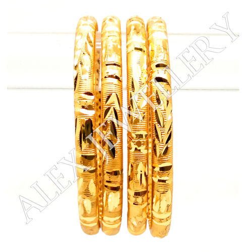 Latest Design Gold Plated Shagun Bangle